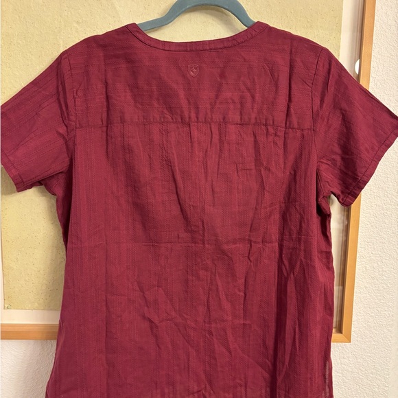 Kuhl Women's Burgundy Button-Front Top size large never worn nwot - Picture 2 of 7
